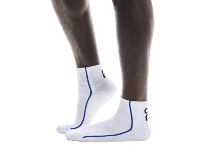 Ponožky ON Running Court Sock Mid White/Indigo (Velikost M)