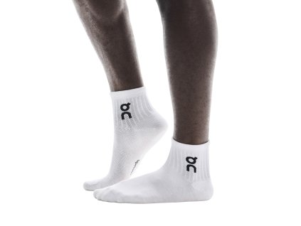 Ponožky ON Running Logo Sock Mid 3P White (Velikost M)