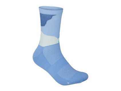 POC Essential Print Sock - Color Splashes Multi Basalt Blue (Velikost L)