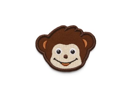 Dětský odznáček na suchý zip Affenzahn Velcro badge - MONKEY