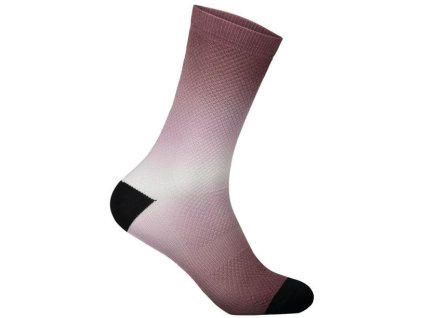 Ponožky POC Essential Print Sock Long - Gradient Garnet Red (Velikost L)