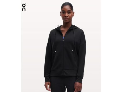 Dámská mikina ON Running Zipped Hoodie Black (Velikost L)