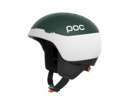 Lyžařská helma POC Meninx RS MIPS Hydrogen White/Moldanite Green Matt (Velikost M-L 55-58cm)