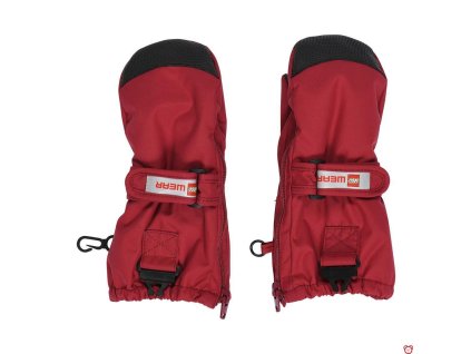 Dětské rukavice LEGO Wear ARIPO 703 - MITTENS W/MEM. - Dark Red