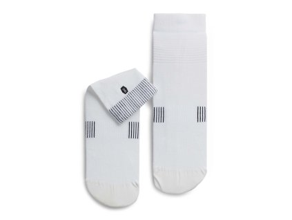 Ponožky ON Running Ultralight Mid Sock White/Black (Velikost 42/43)