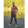 Husky Pánská mikina na zip Ane M dk. brick orange (Velikost L)