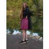 Dámská péřová sukně Frozy L dk. magenta (Velikost XL)