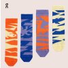 Ponožky ON Running Kids’ Sock 4-Pack Blueberry/Flame (Velikost 26/30)