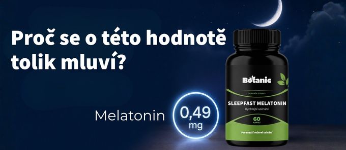 Melatonin v ČR: proč se u doplňků řeší 0,49 mg?