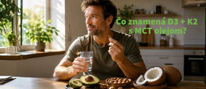 Tukom rozpustné vitamíny: čo znamená D3 + K2 s MCT olejom