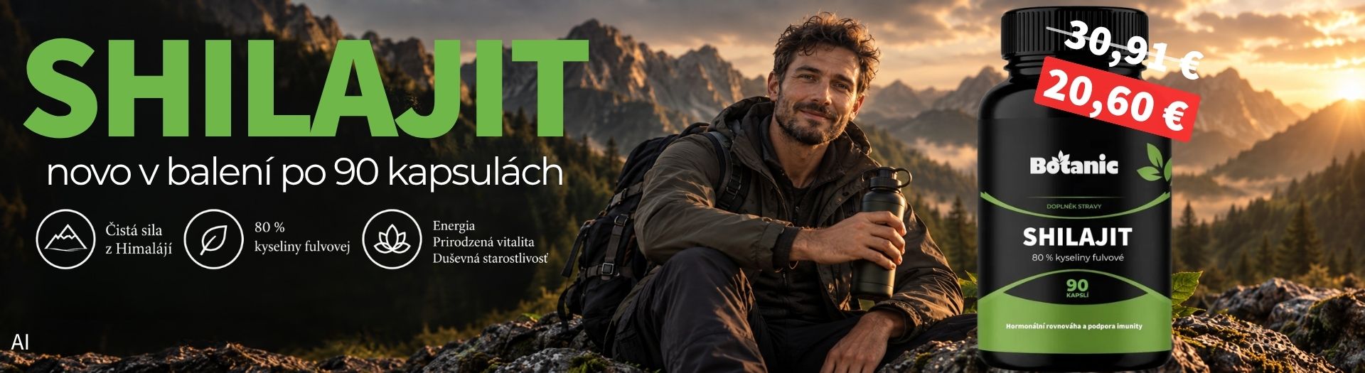 Novinka – Shilajit 90 kapsúl, väčšie balenie je tu