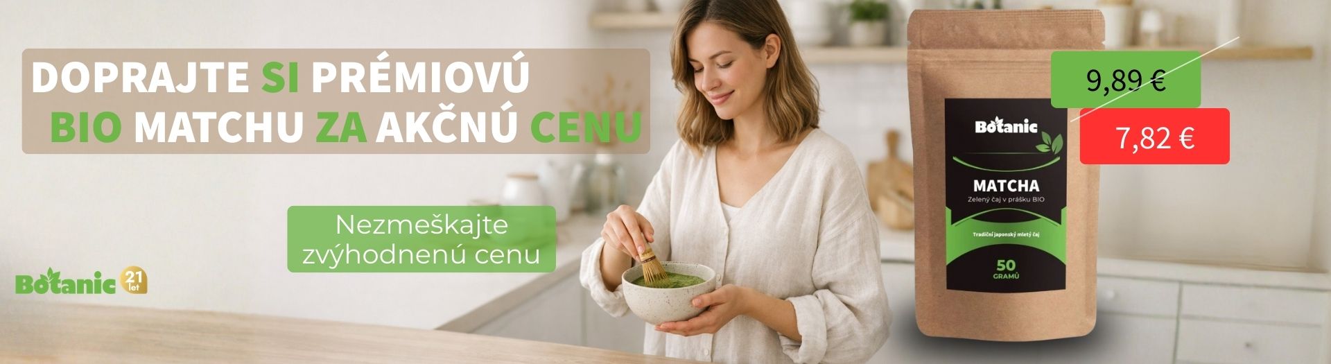 BIO Matcha – obľúbený rituál teraz za super cenu