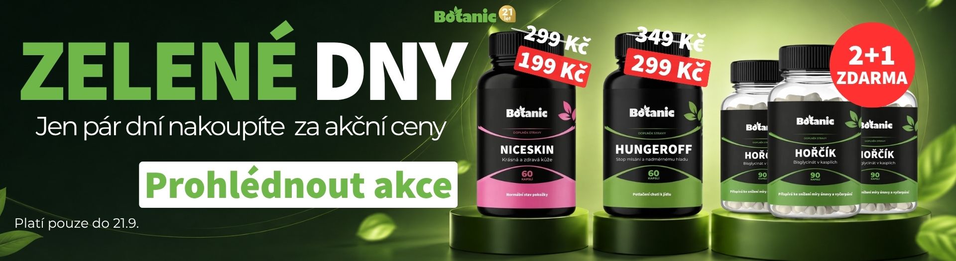 Zelené dny – vybrané doplňky se slevou jen pár dní