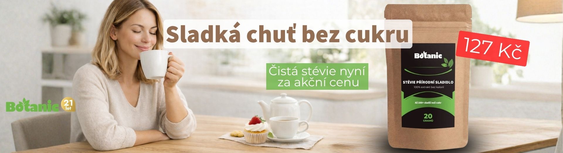 Vyzkoušejte čistou stévii bez kalorií – nyní za 127 Kč