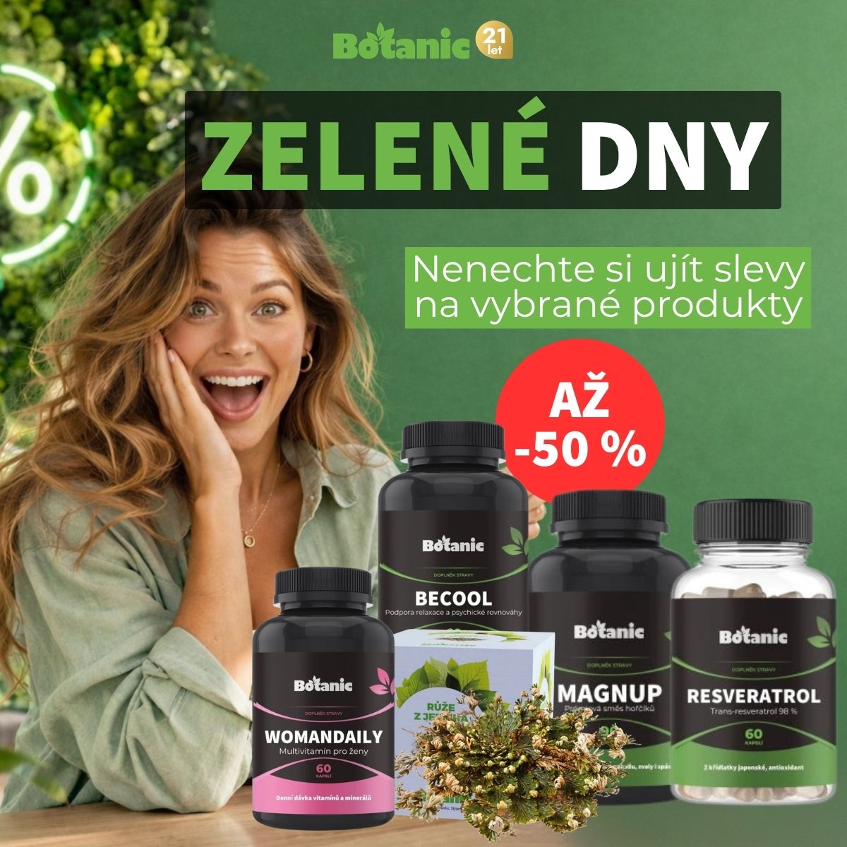 Zelené dny – vybrané produkty se slevou jen pár dní