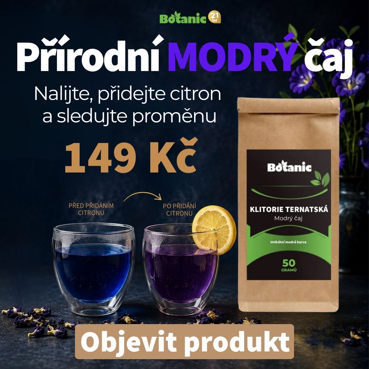 Objevte kouzlo modrého čaje