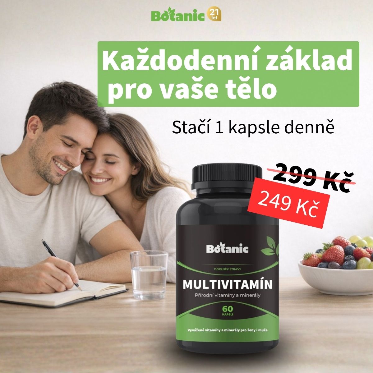 Denní základ, který dává smysl. Nový multivitamín nyní za 249 Kč
