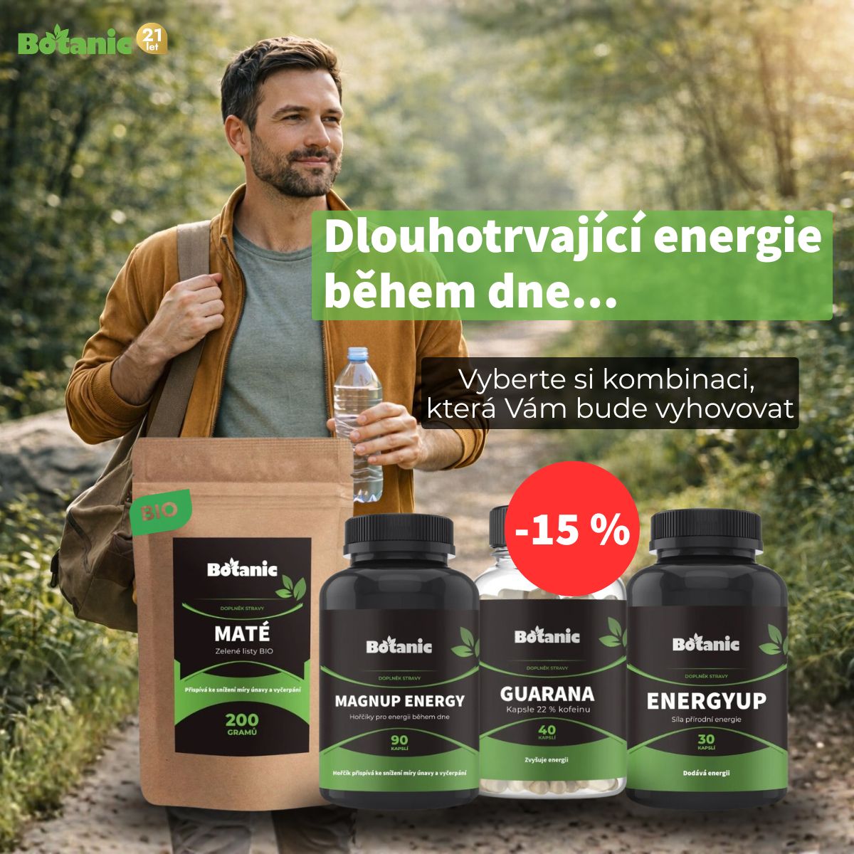 Energie, která vydrží celý den. Bez propadů a bez nervozity