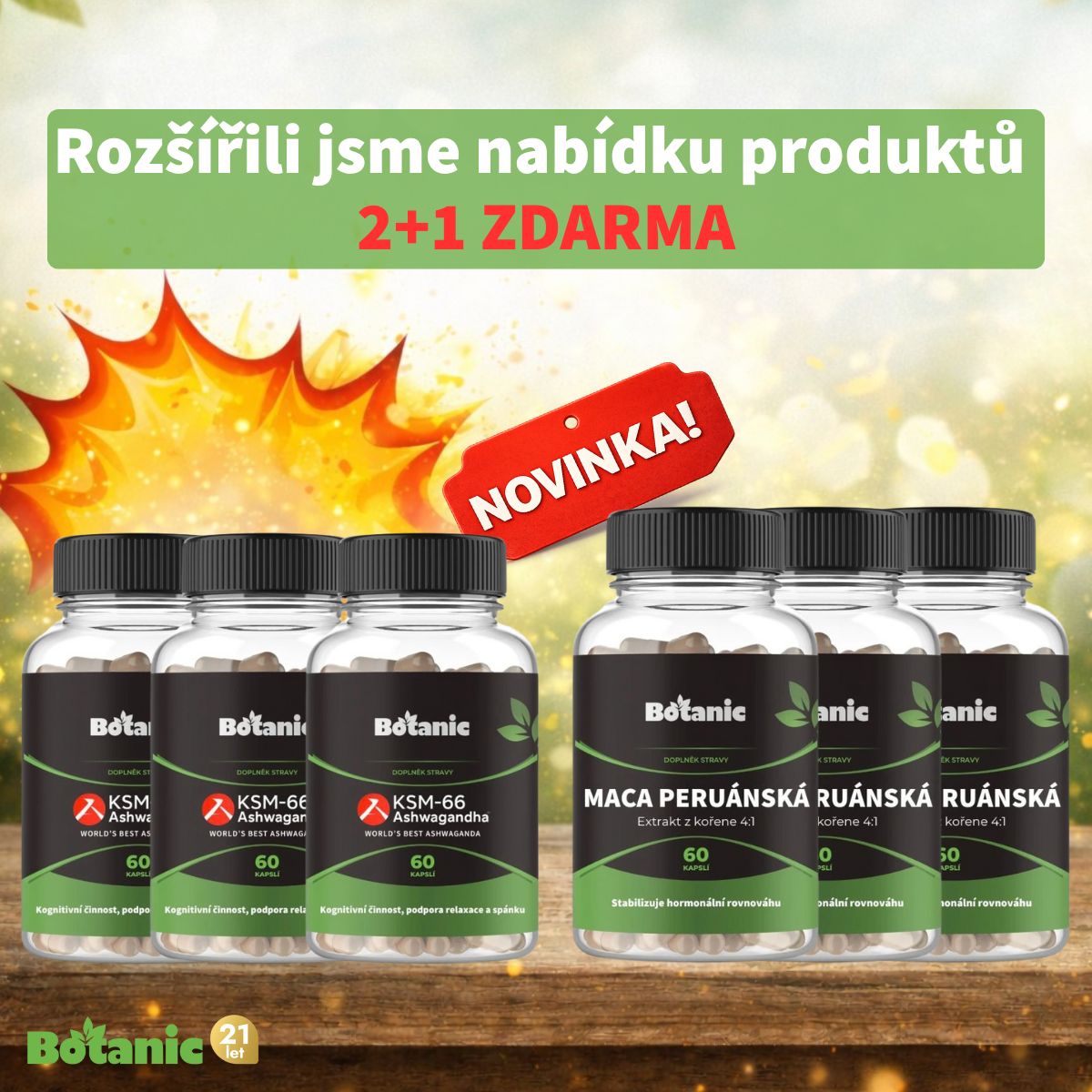 Rozšířili jsme nabídku 2+1 zdarma