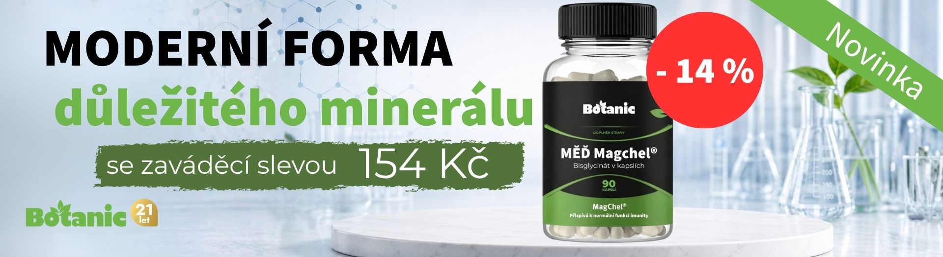 Vyzkoušejte praktickou formu mědi MagChel®