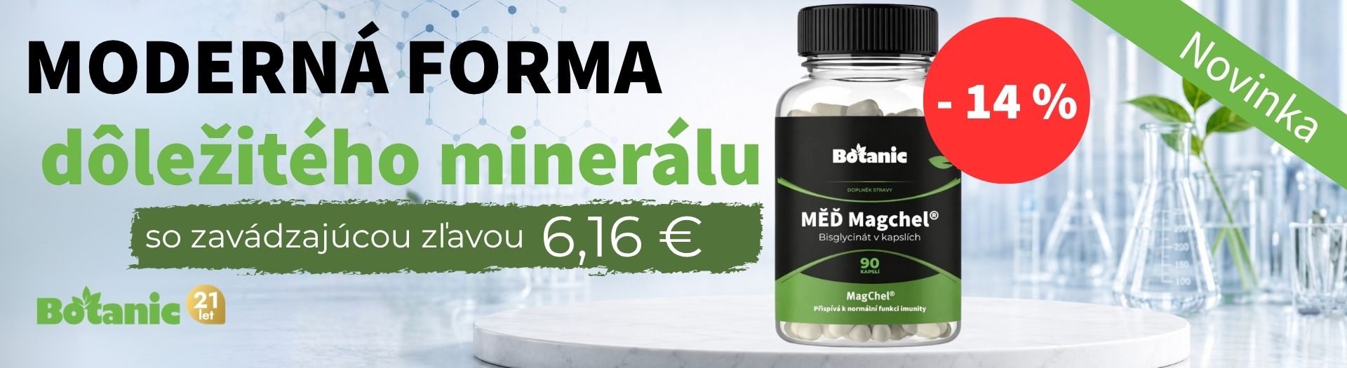 Vyskúšajte praktickú formu medi MagChel®
