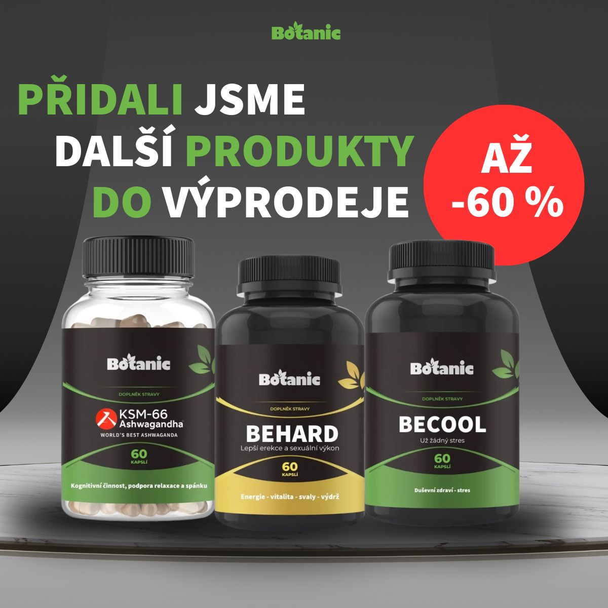Nové produkty ve výprodeji – slevy až 60 %