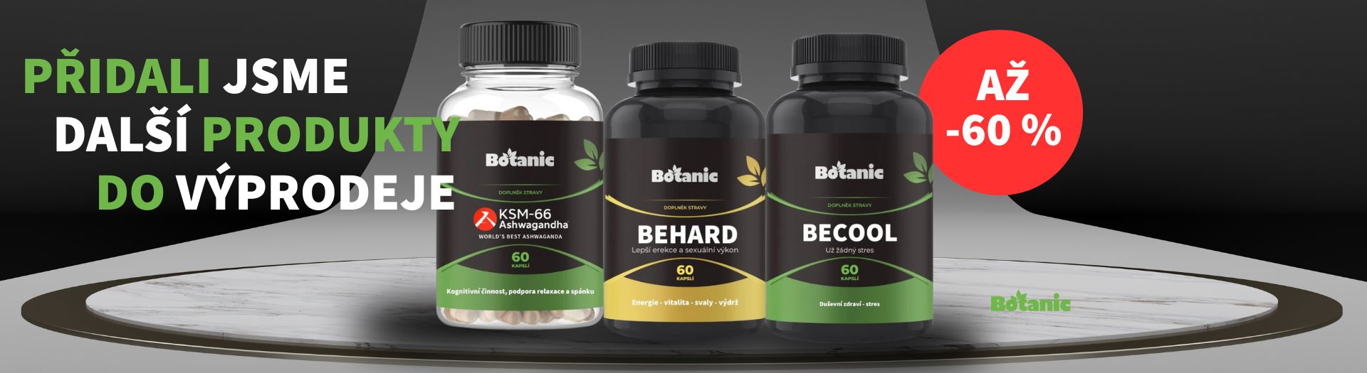 Nové produkty ve výprodeji – slevy až 60 %