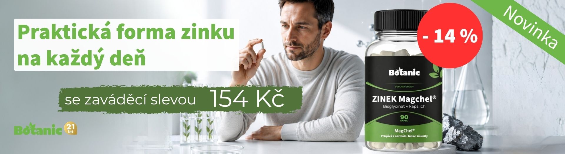 Objevte zinek za zaváděcí cenu 154 Kč