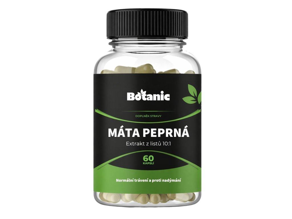 Máta peprná - Extrakt z listů 10:1 v kapslích
