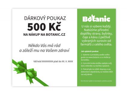 539 darkovy poukaz botanic elektronicky