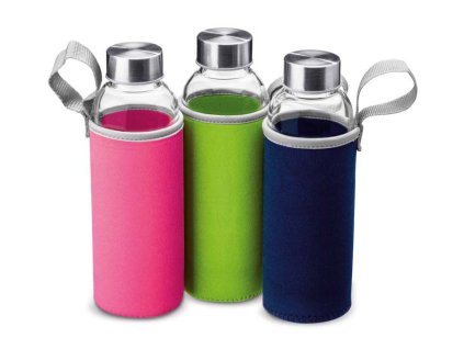 Sklenená fľaša "Shui" - 550 ml zelená