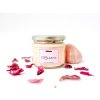 Ružová sviečka - Zdobená aromatizovaná