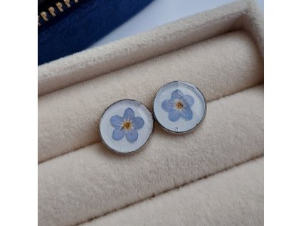 Náušnice s pomněnkami