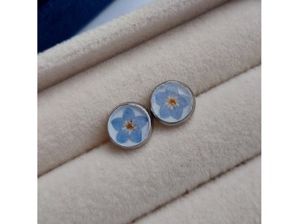 Náušnice s pomněnkami 3