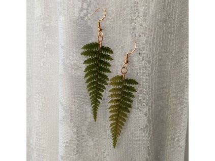 Náušnice s kapradím 2