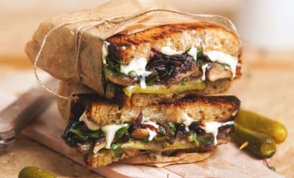 Panino ai funghi Portobello