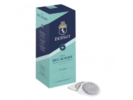 Kávové pody Dersut Plus DECALIGHT bezkofeinové pro lehčí trávení 25 ks min