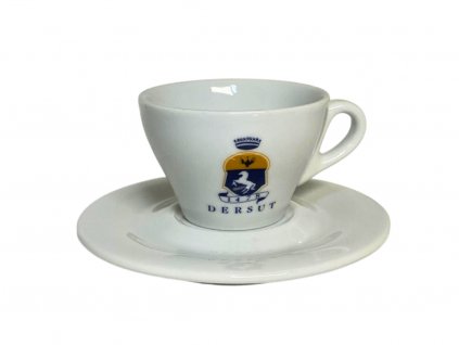 Lungo hrníček Dersut logo yellow blue střední 160 ml (zánovní) min