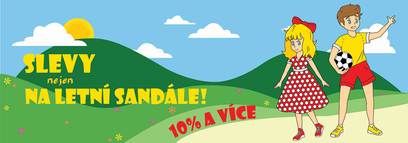 Velké slevy nejen na letní sandále až 10%