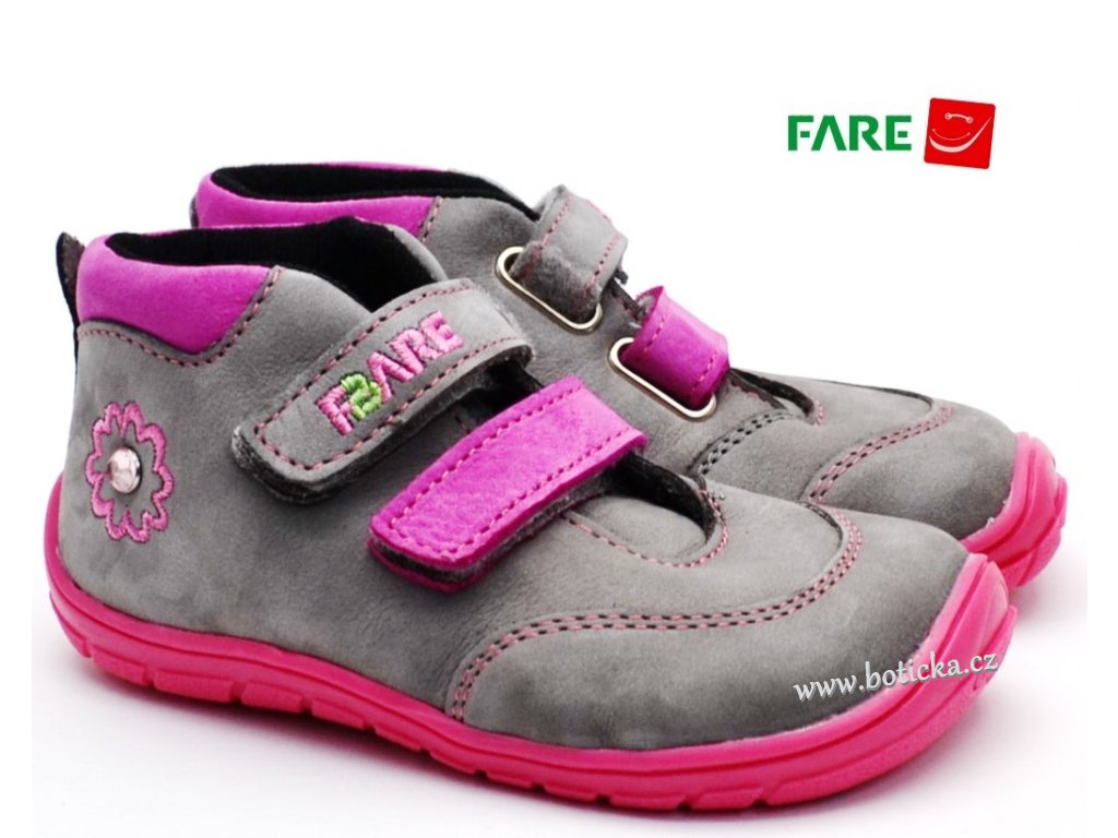 FARE BARE 5121252 dětské boty barefoot - Botička