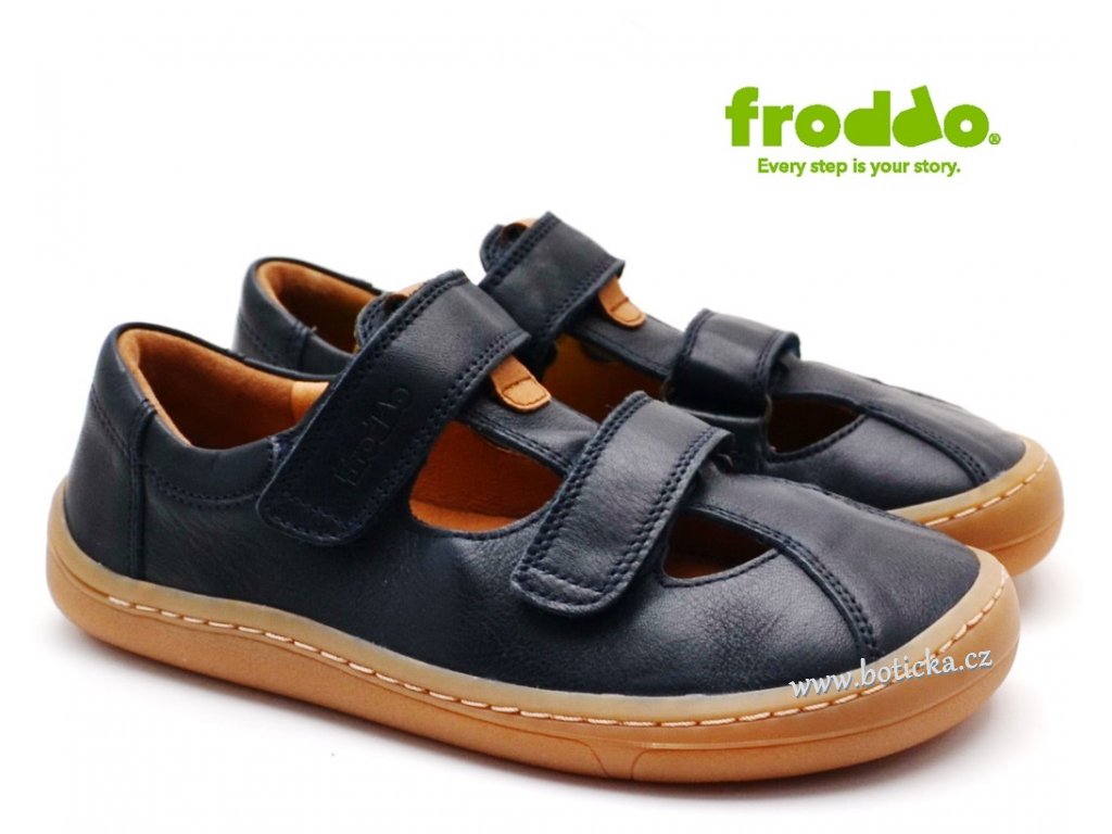 Barefoot sandále FRODDO G3150166-2 tm. modré