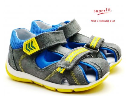 Dětské sandále SUPERFIT 6-09145-25 hellgrau/blau