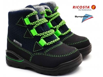 Zimní boty RICOSTA 39301 182 ozean grun