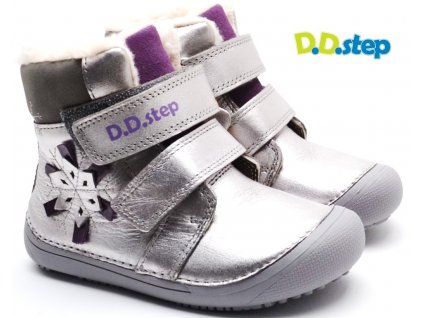 Zimní boty DDstep 063-915A M+ stříbrná