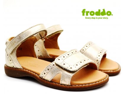 Dívčí sandále FRODDO G3150176-3 Gold