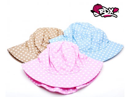 Dívčí klobouček RDX 7738 Srdíčka