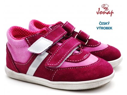 Dívčí boty JONAP 051 sv vínovorůžová