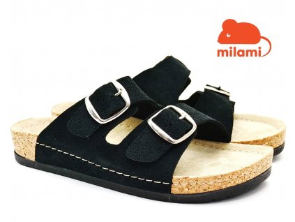 MILAMI 512-black Dívčí pantofle