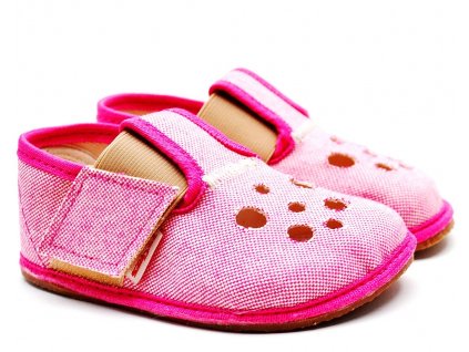Barefoot Pegres papučky BF03 růžové