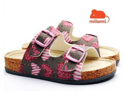 Pantofle MILAMI 500-4love Dívčí pantofle